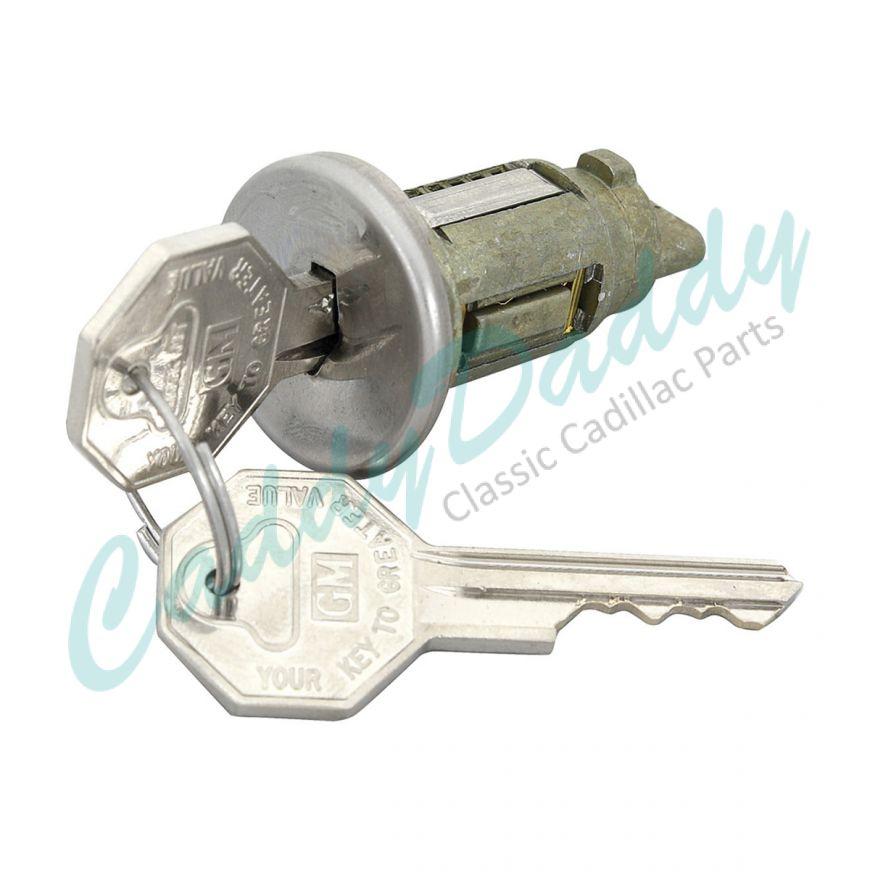 1966 1967 Cadillac Ignition Lock Cylinder And Two Octagon Keys REPRODUCTION Free Shipping In The USA