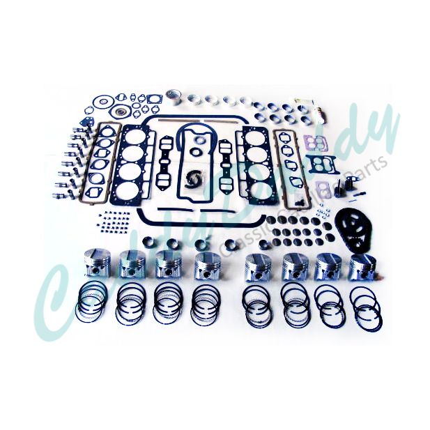 1957 Cadillac Engine Basic Rebuild Kit REPRODUCTION Free Shipping In The USA