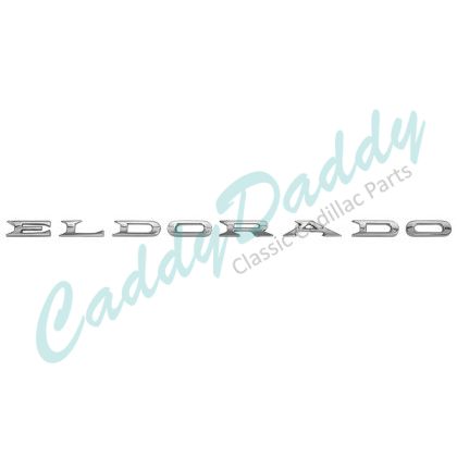 1960 Cadillac Eldorado Trunk Letters REPRODUCTION Free Shipping In The USA