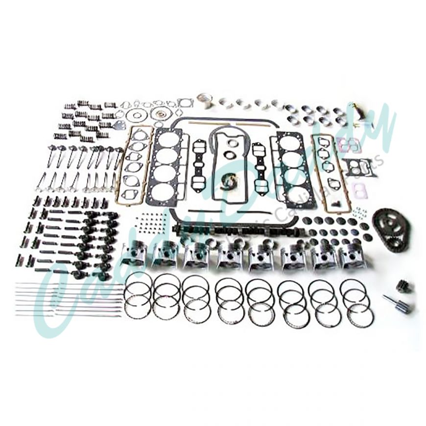 1957 Cadillac Engine Deluxe Rebuild Kit REPRODUCTION Free Shipping In The USA
