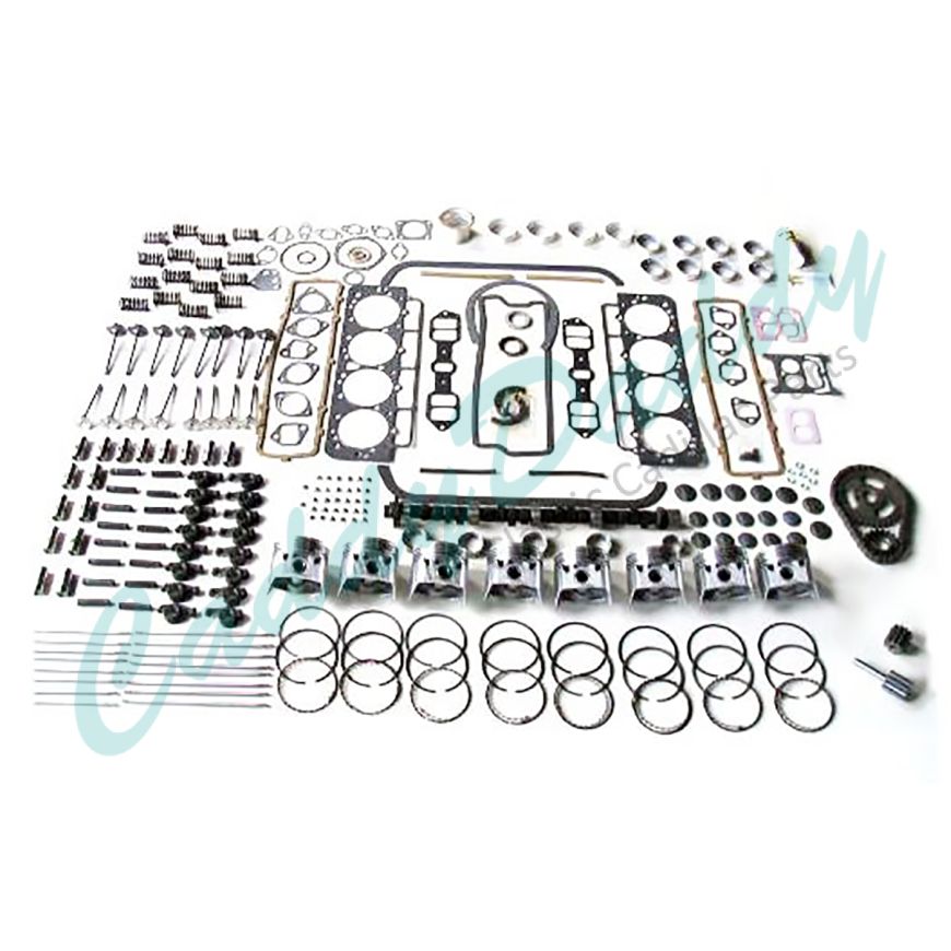 1956 Cadillac Engine Deluxe Rebuild Kit REPRODUCTION Free Shipping In The USA