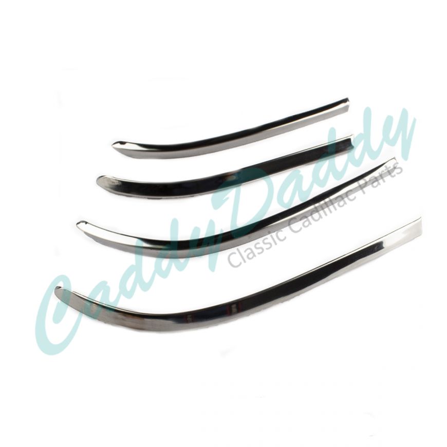 1960 Cadillac Eyebrow Molding Set (4 Pieces) REPRODUCTION Free Shipping In The USA