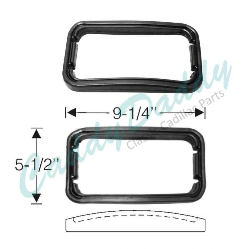 1946 1947 1948 1949 Cadillac (See Details) Fog Light Mounting to Fender Rubber Gaskets 1 Pair REPRODUCTION Free Shipping In The USA