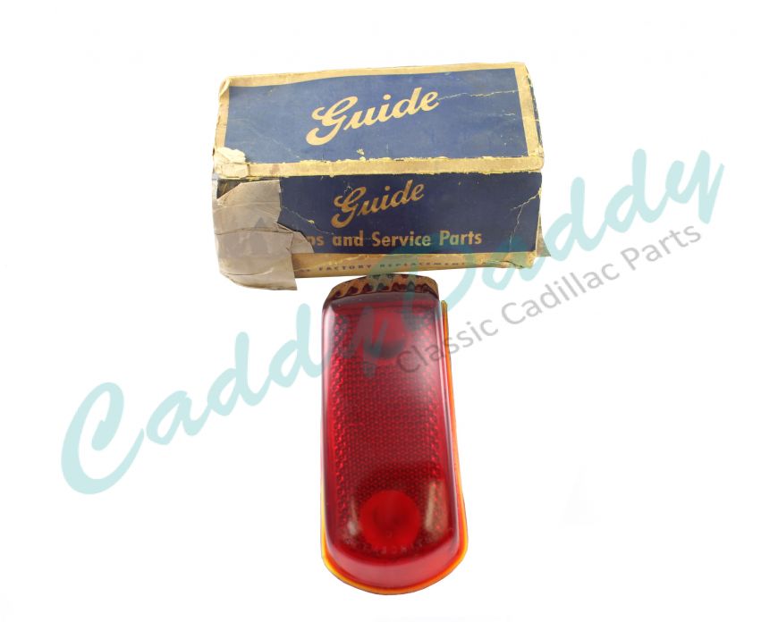 1941 All Models (1942 1946 1947 1948 1949 Series 75 Limousine Models) Only Cadillac Glass Tail Light Lens NOS Free Shipping In The USA