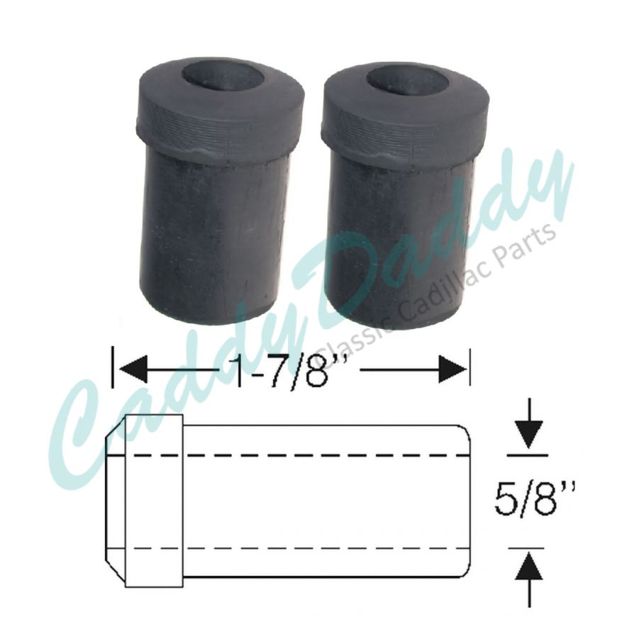 1954 1955 1956 1957 1958 1959 1960 1961 1962 1963 1964 1965 1966 1967 1968 1969 1970 1971 Cadillac Commercial Chassis Rear Spring And Shackle Bushing 1 Pair REPRODUCTION