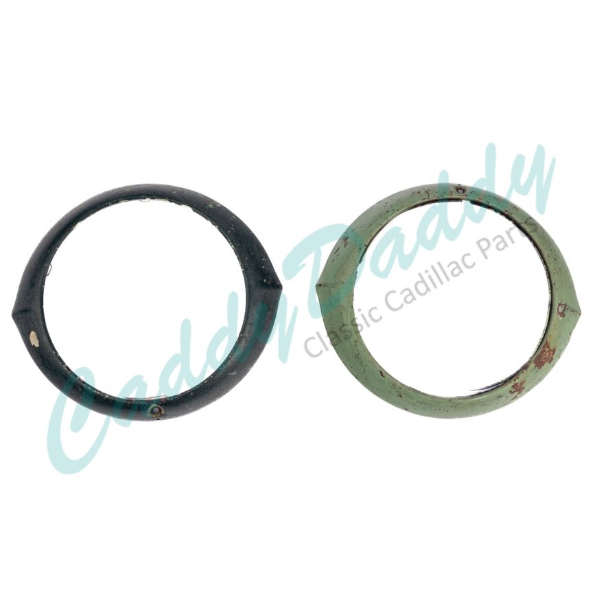 1942 1946 1947 Cadillac Headlight Bezel 1 Pair USED Free Shipping In The USA