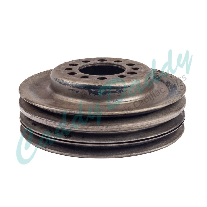 1958 1959 1960 1961 1962 Cadillac WITH Air Conditioning (A/C) Triple Groove Harmonic Balancer Pulley USED Free Shipping In The USA