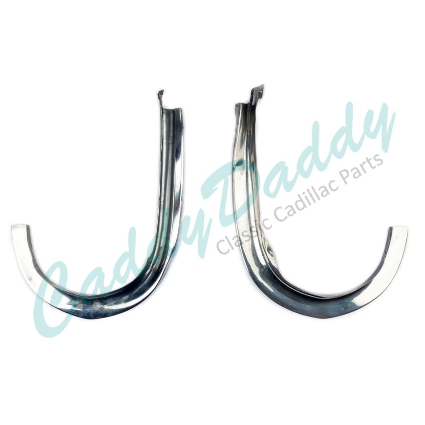 1960 Cadillac (See Details) Rear Bumper End To Quarter Panel J Molding (1 Pair) # 2 USED Free Shipping In The USA