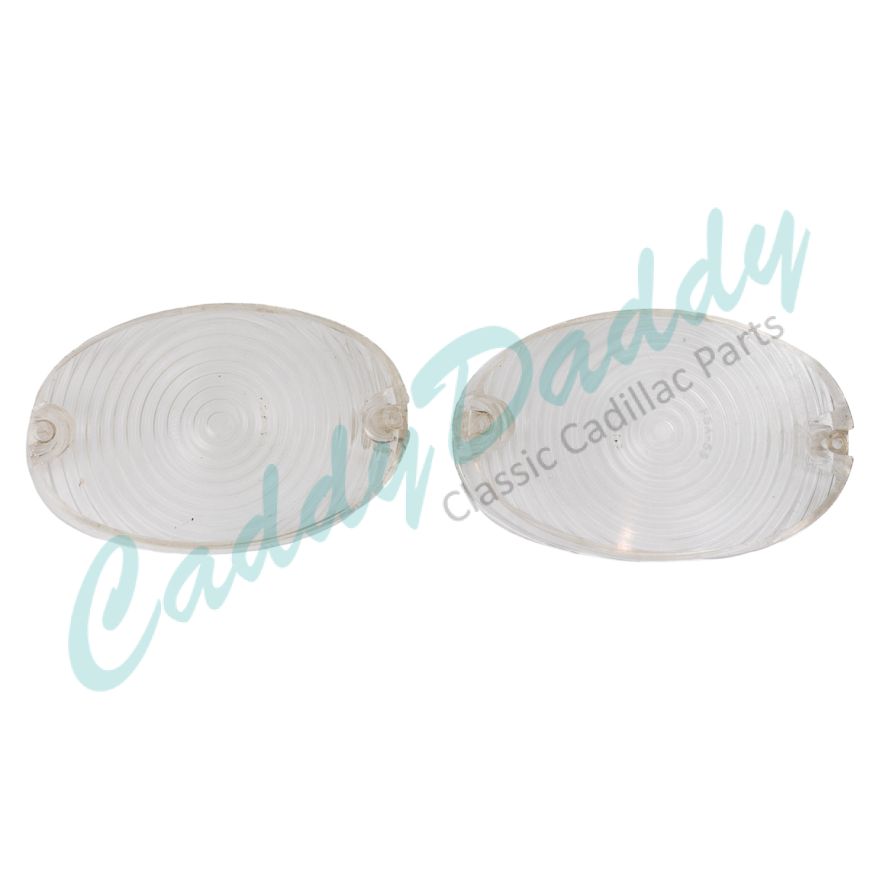 1959 Cadillac (See Detials) Parking And Signal Light Lens 1 Pair USED Free Shipping In The USA