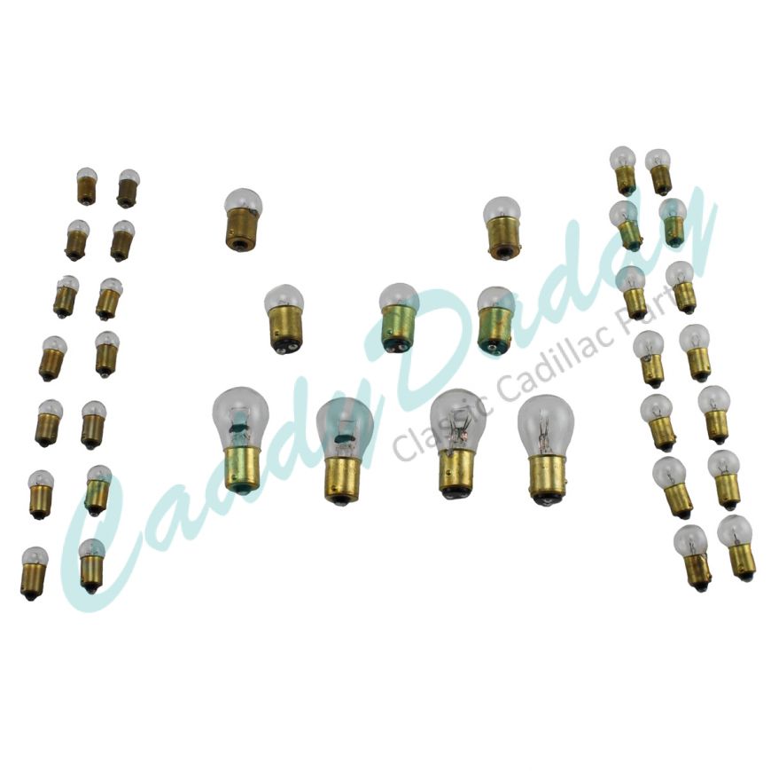 1963 1964 Cadillac Light Bulb Replacement Kit (34 Pieces) REPRODUCTION Free Shipping In The USA  