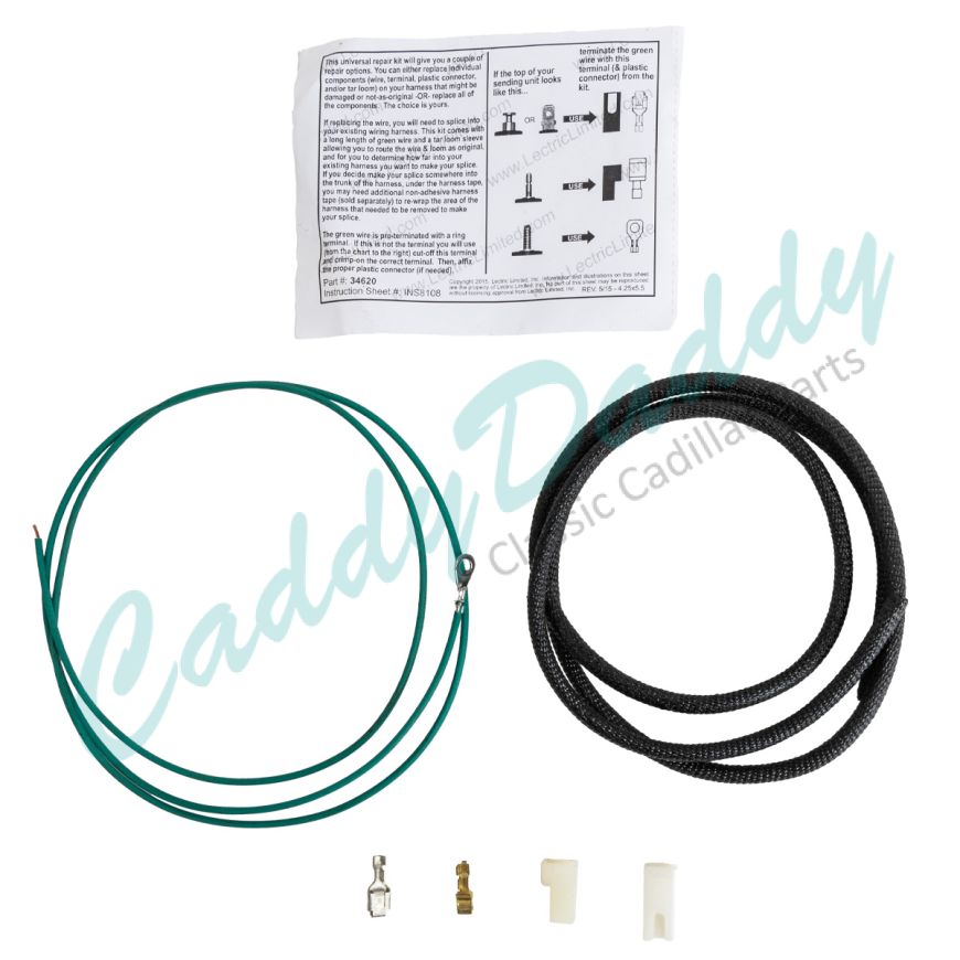 Universal Cadillac (See Details) Temperature Sending Unit Lead Repair Set REPRODUCTION Free Shipping In The USA