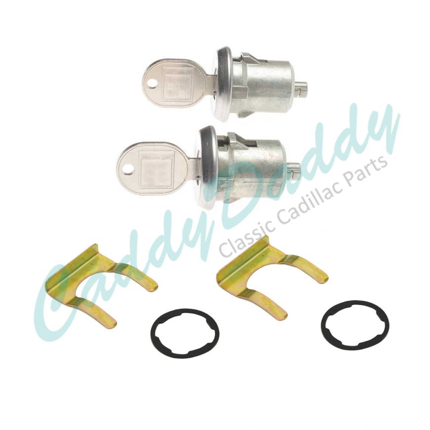 1965 1966 1967 1968 Cadillac (See Details) Short Cylinder Door Lock and Keys Set (8 Pieces) REPRODUCTION Free Shipping In The USA