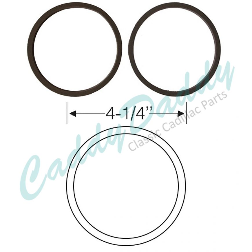 1961 Cadillac Parking and Fog Light Gaskets 1 Pair REPRODUCTION Free Shipping In The USA