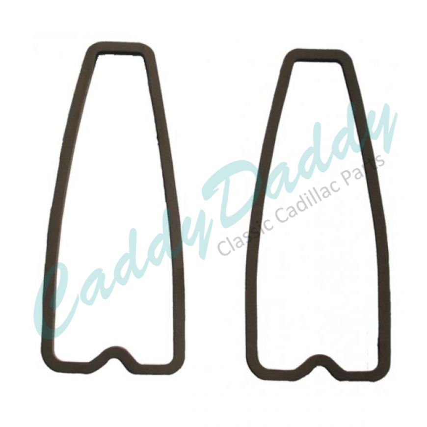 1973 Cadillac (EXCEPT Eldorado and Commercial Chassis) Tail Light Lens To Housing Gaskets 1 Pair REPRODUCTION Free Shipping In The USA