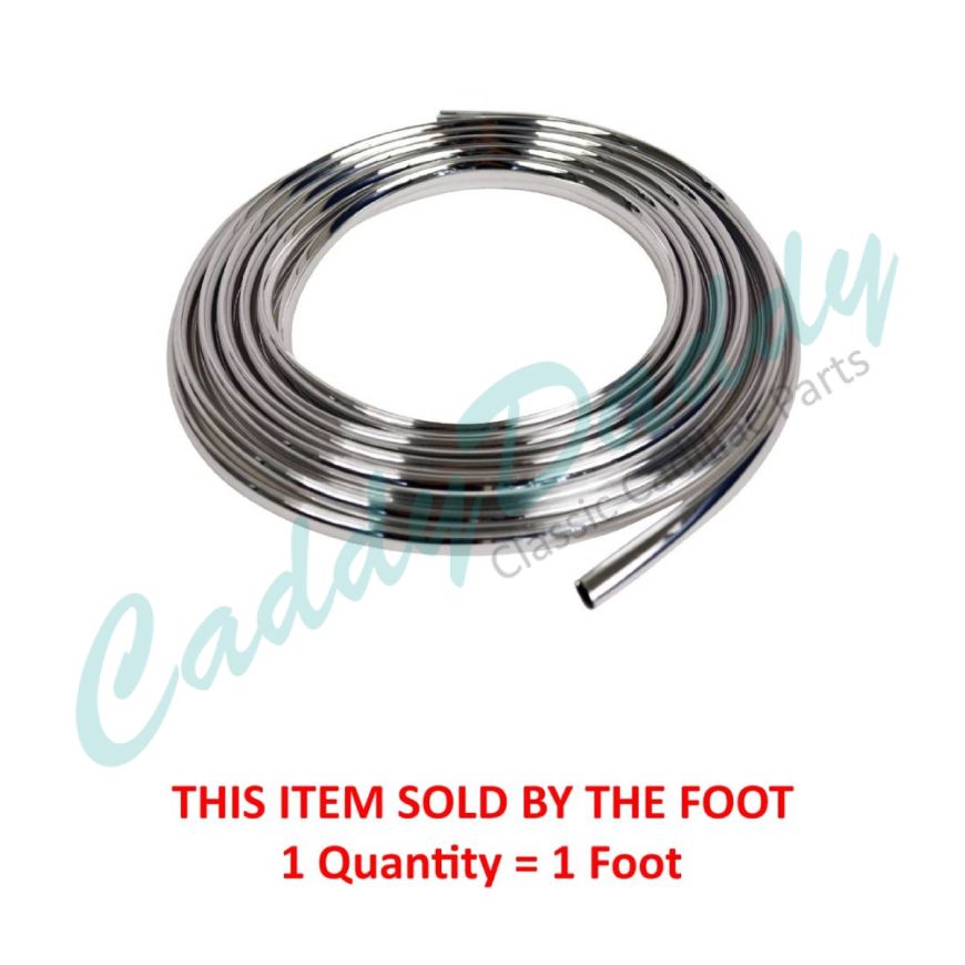 Universal Cadillac Plastic Chrome Trim Material (Sold By The Foot) REPRODUCTION