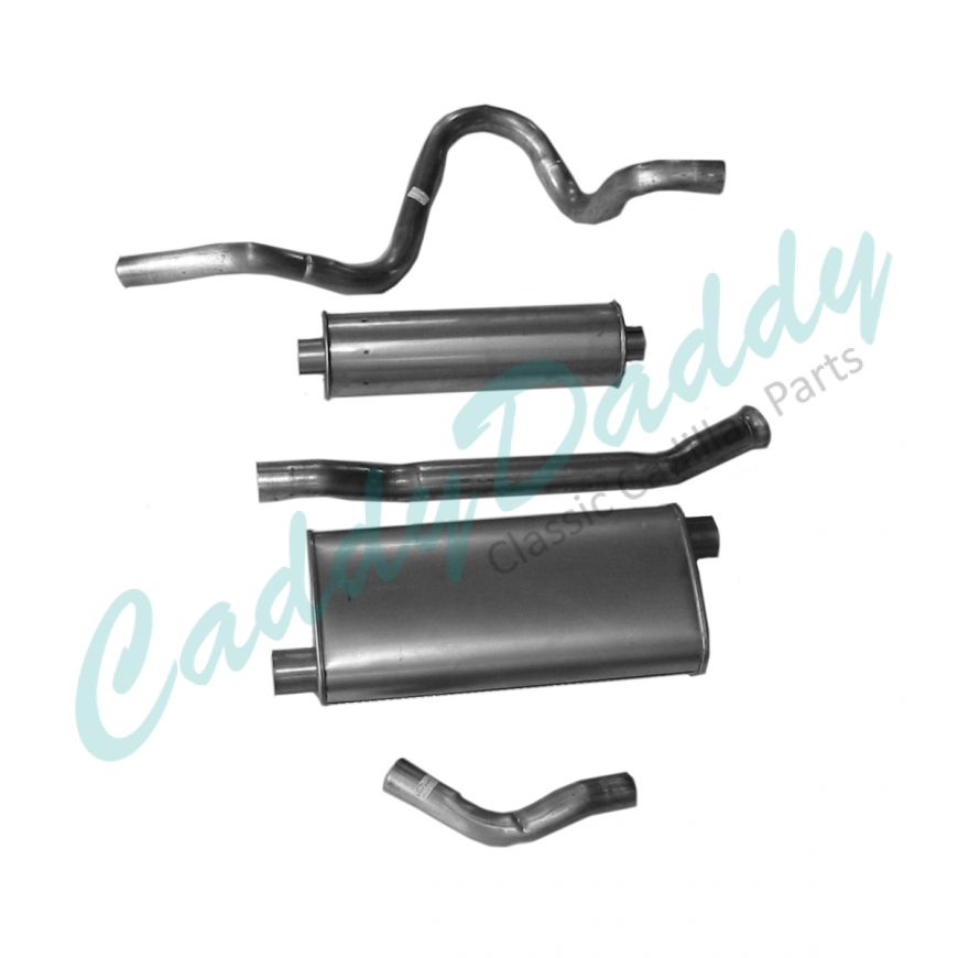 1977 1978 1979 Cadillac Deville and Fleetwood Brougham Gasoline Aluminized Single Catback Exhaust System REPRODUCTION