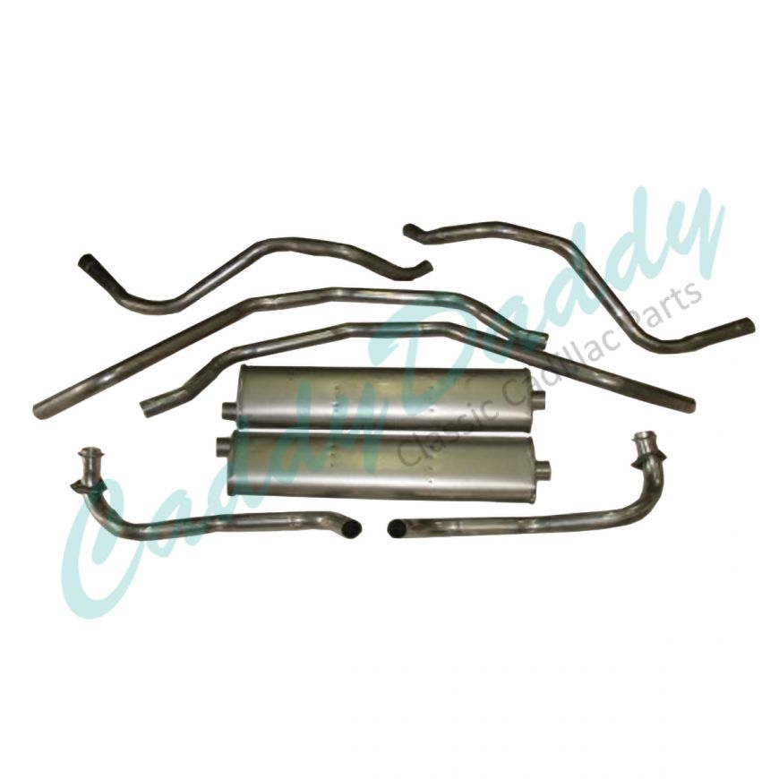 1975 1976 1977 Cadillac Calais, Deville And Fleetwood Diesel Aluminized Single Catback Exhaust System REPRODUCTION