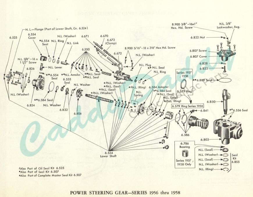 1956-1957-1958-cadillac-power-steering-gear