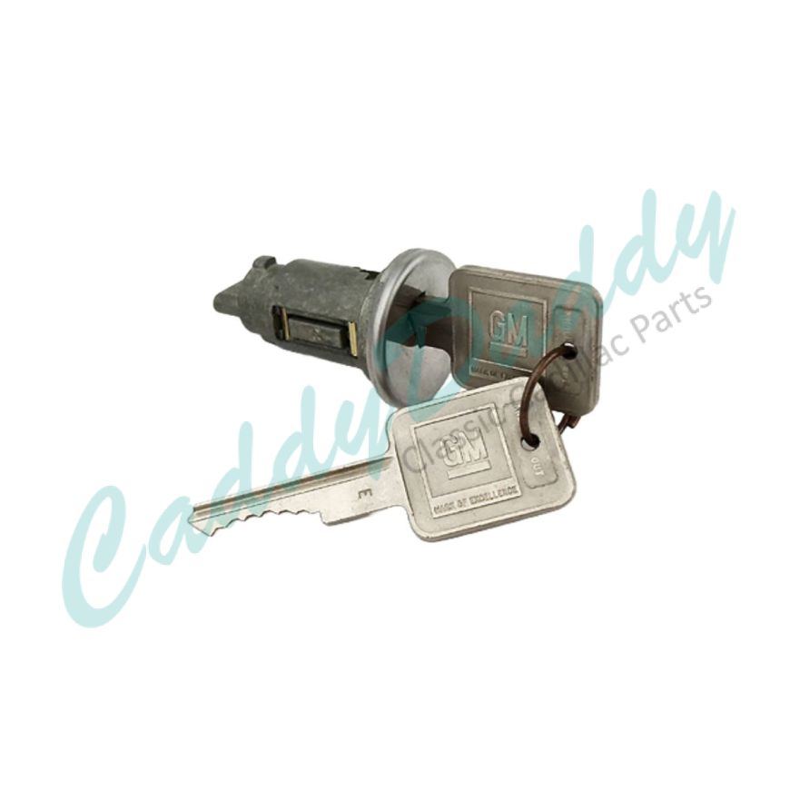 1966 1967 Cadillac Ignition Lock Cylinder WITH Two Square Late Style Keys REPRODUCTION Free Shipping In The USA