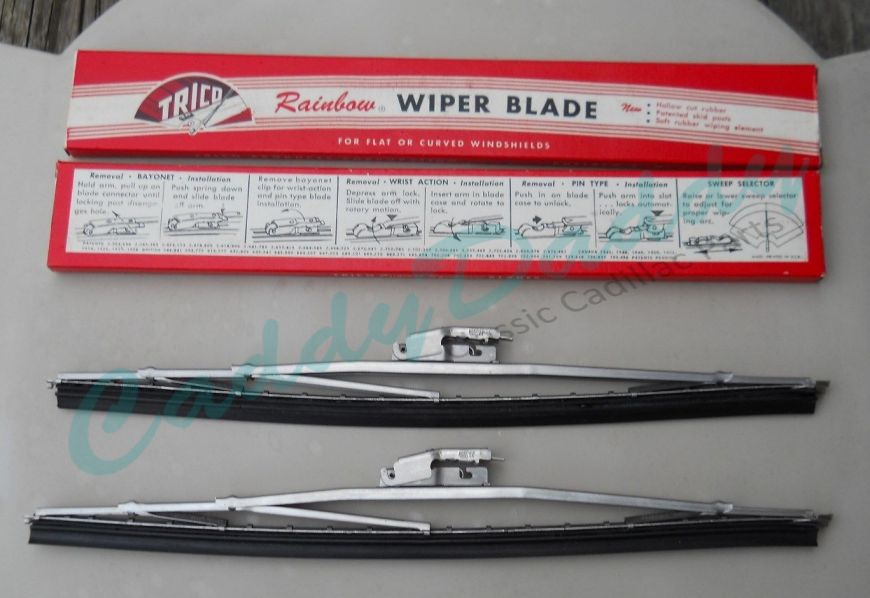 1953 Cadillac Eldorado Wiper Blades 1 Pair NOS Free Shipping In The USA