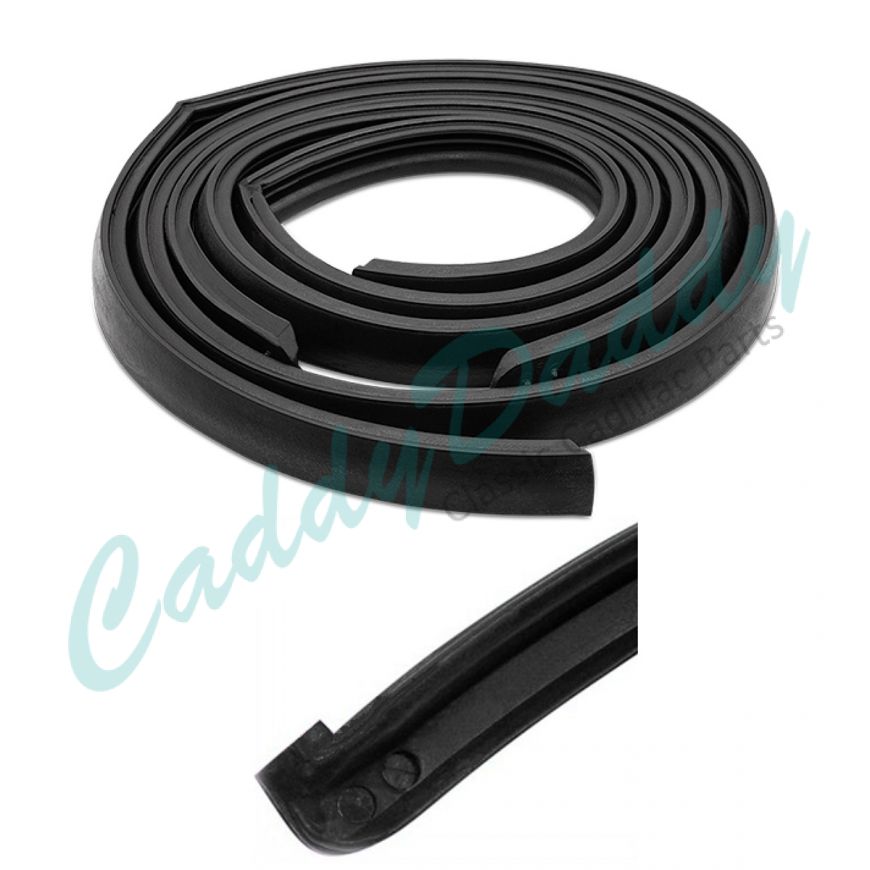 1962 Cadillac 4-Door 4-Window Hardtop Roof Rail Rubber Weatherstrips 1 Pair REPRODUCTION Free Shipping In The USA