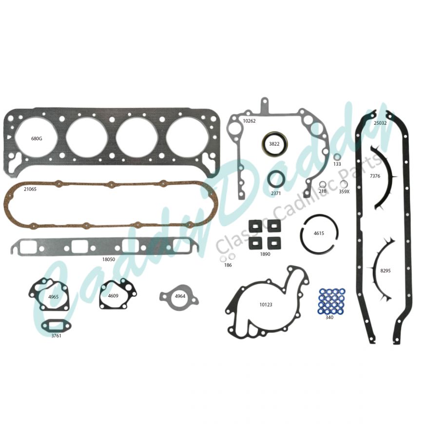 1980 1981 1982 1983 1984 Cadillac 368 Engine Gasket Rebuilding Kit (45 Pieces) REPRODUCTION Free Shipping In The USA
