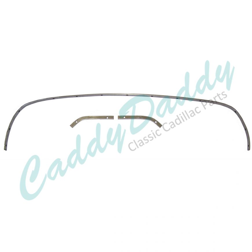 1965 1966 Cadillac Convertible Rear Tacking Rail Set REPRODUCTION Free Shipping In The USA 