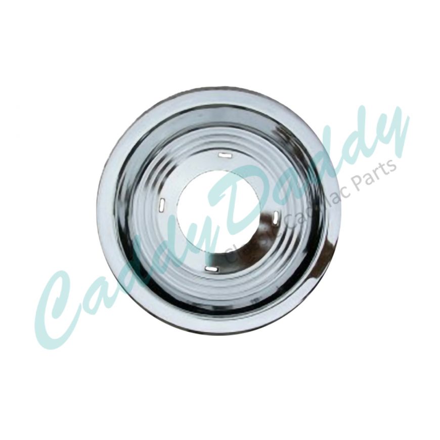 1958 Cadillac Eldorado Chrome Sabre and Wire Wheel Hub Cap Center REPRODUCTION Free Shipping In The USA