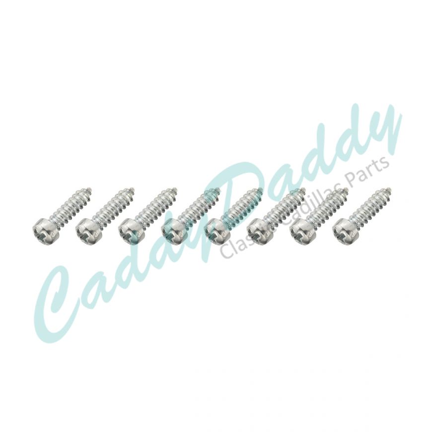 1959 1960 Cadillac Headlight Bezel Screws (8 Pieces) REPRODUCTION Free Shipping In The USA