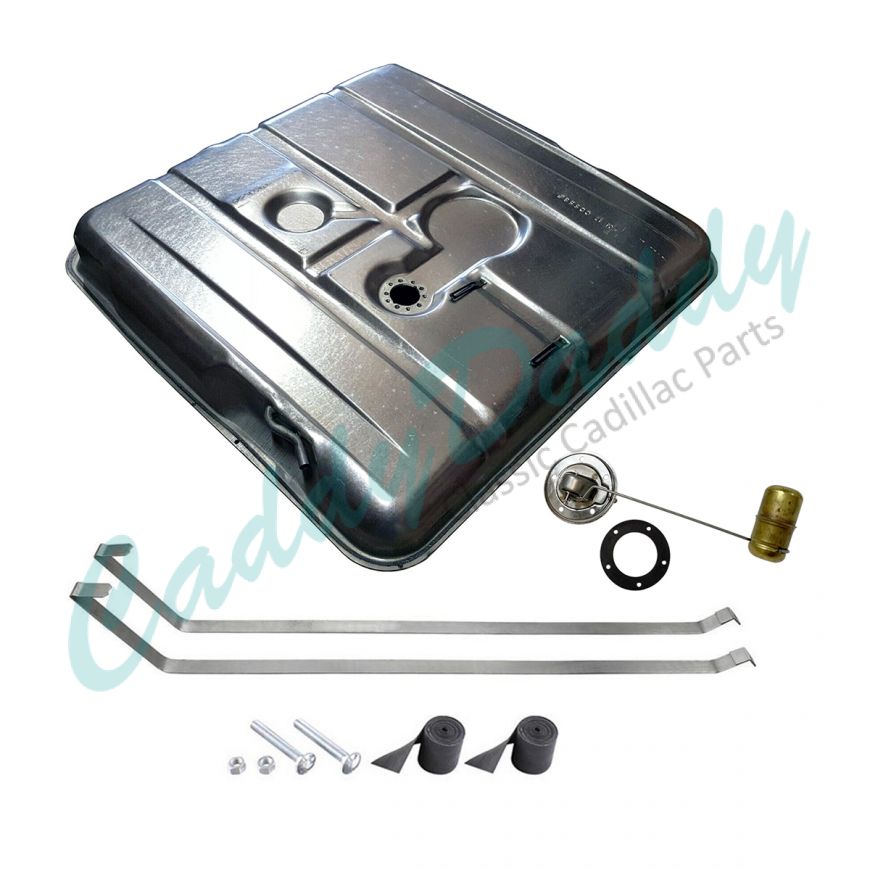 1958 Cadillac (EXCEPT Eldorado Brougham and Commercial Chassis) Gas Tank Kit With Sending Unit And Straps REPRODUCTION  