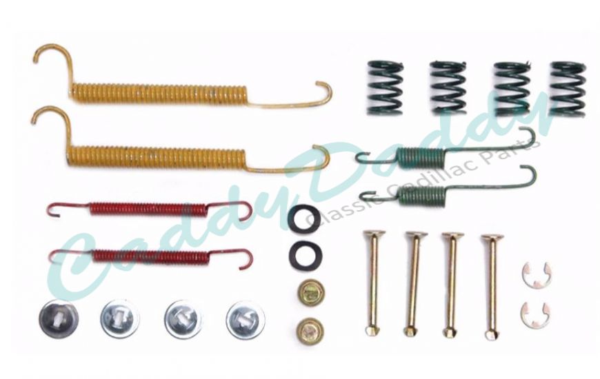1987 1988 1989 1990 1991 Cadillac Deville Rear Drum Brake Hardware Kit (24 Pieces) REPRODUCTION Free Shipping In The USA