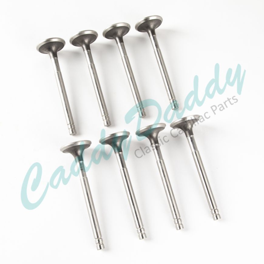 1958 1959 1960 1961 1962 1963 1964 1965 Cadillac 365, 390 And 429 Engines (See Details) Exhaust Valve Set (8 Pieces) REPRODUCTION Free Shipping In The USA