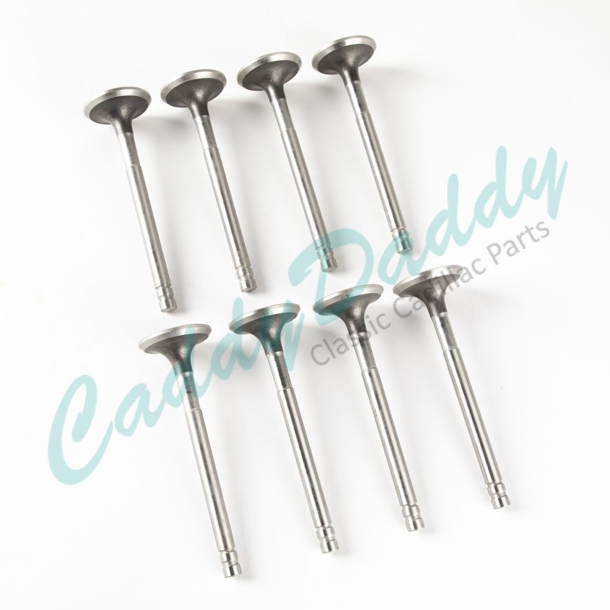 1949 1950 1951 Cadillac 331 Engine Exhaust Valve Set (8 Pieces) REPRODUCTION Free Shipping In The USA