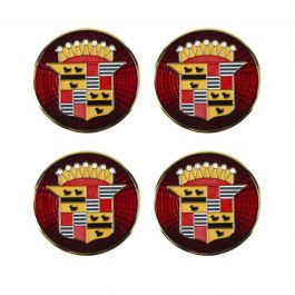 CADILLAC  Set Of 4 RIM WHEEL COVER CENTER CAP HUBCAP BADGE EMBLEMS 