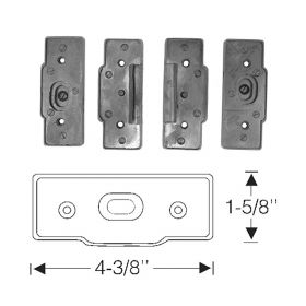 1939 1940 Cadillac Series 75 4-Door Convertible Detachable Center Post Rubber Pads (4 Pieces) REPRODUCTION Free Shipping In The USA