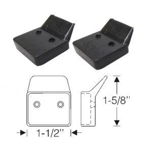 1940 1941 Cadillac 2-Door Convertible (See Details) Top Arm Rubber Pads 1 Pair REPRODUCTION Free Shipping In The USA