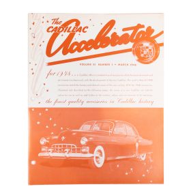 1948 Cadillac March Accelerator Dealer Accessories Sales Brochure NOS Free Shipping In The USA