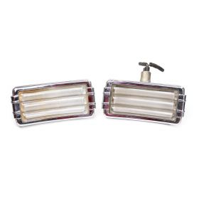 1941 1942 1946 1947 1948 1949 Cadillac Series 75 Limousine Rear Upper Courtesy Light Housing With Lens 1 Pair USED Free Shipping In The USA