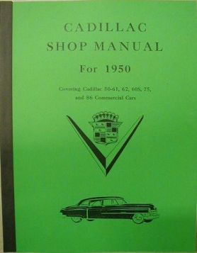 1950 Cadillac Shop Manual REPRODUCTION Free Shipping In The USA 
