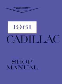 1961 Cadillac Shop Manual REPRODUCTION Free Shipping In The USA 