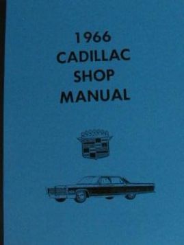 1966 Cadillac Shop Manual REPRODUCTION Free Shipping In The USA
