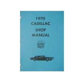1970 Cadillac Shop Manual REPRODUCTION Free Shipping In The USA