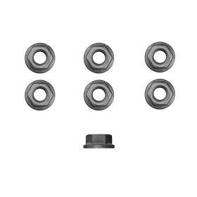 Cadillac Hex Flange Nuts Set (Flange Outer Diameter 21 mm Hex Size 15 mm) (6 Pieces) REPRODUCTION
