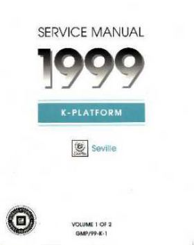 1999 Cadillac Seville Service Manual CD REPRODUCTION Free Shipping In The USA