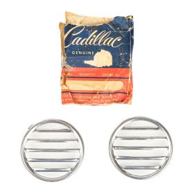 1954 1955 Cadillac (See Details) Accessory Exhaust Port Grille 1 Pair NOS Free Shipping In The USA