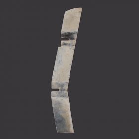 1959 Cadillac (See Details) Rear Bumper Fuel Filler Door Horizontal Fin USED Free Shipping In The USA