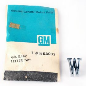 1965 1966 1967 1968 1969 1970 Cadillac Fleetwood (See Details) Front Fender Letter "W" NOS Free Shipping in The USA