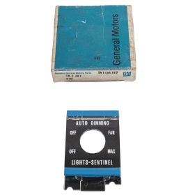 1971 1972 1973 Cadillac Headlight Dimmer And Sentinel Switch Dial NOS Free Shipping In The USA