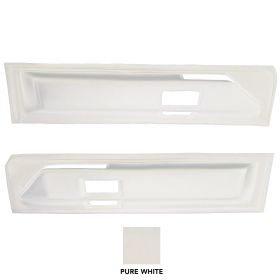 1971 1972 1973 1974 1975 1976 Cadillac Deville 2-Door Pure White Front Door Arm Rests 1 Pair REPRODUCTION
