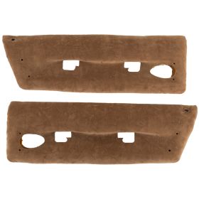 1975 Cadillac Fleetwood Brougham Upper Interior Front Door Pads (Dark Rosewood) 1 Pair NOS